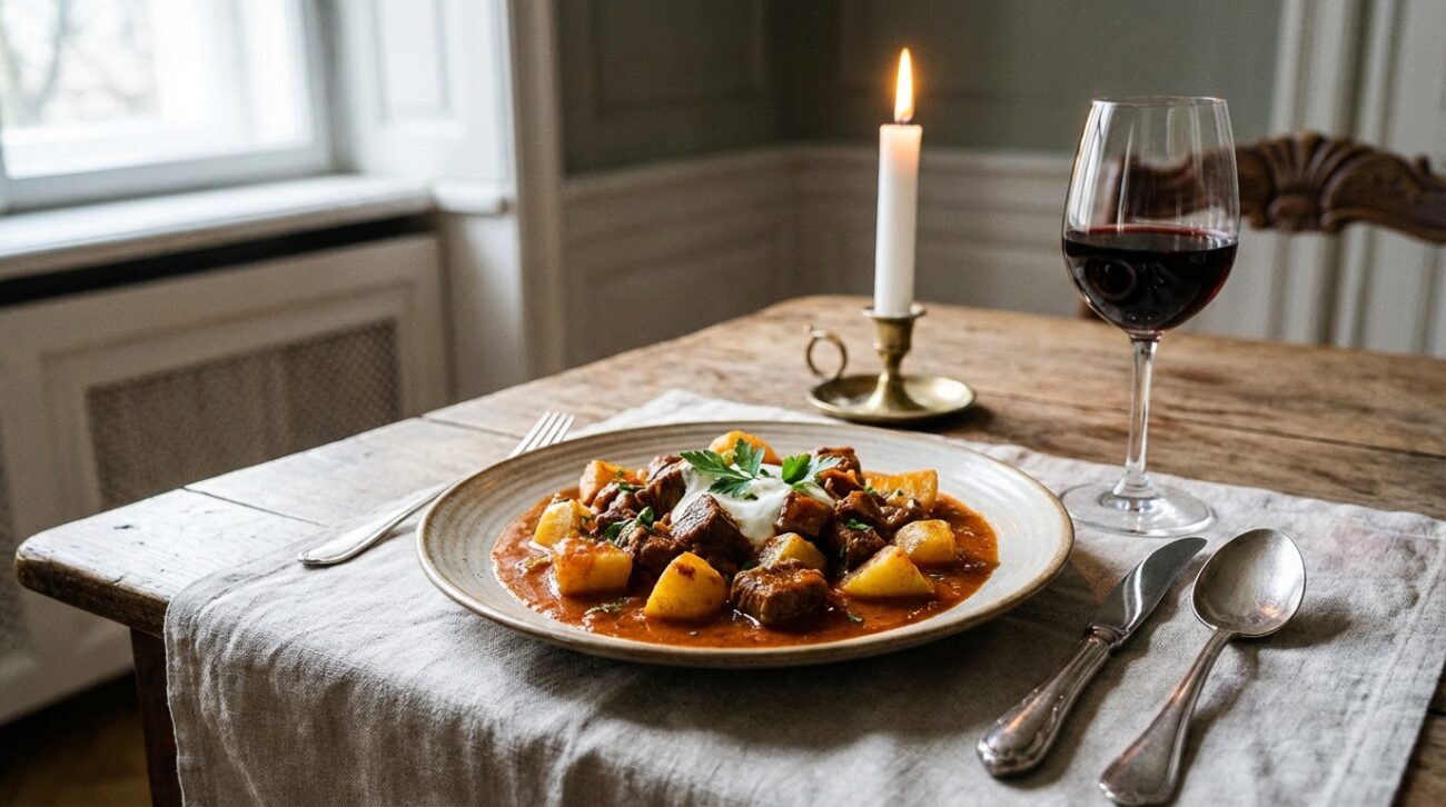 Tradycyjny gulasz węgierski - autentyczny przepis na pörkölt wołowy