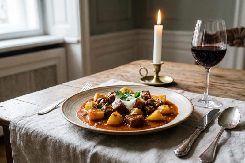 Tradycyjny gulasz węgierski – autentyczny przepis na pörkölt wołowy