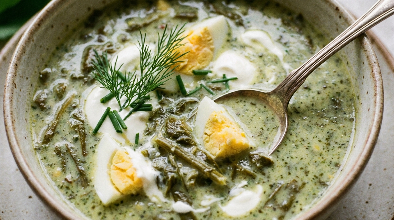 Zupa szczawiowa - tradycyjny przepis jak u babci